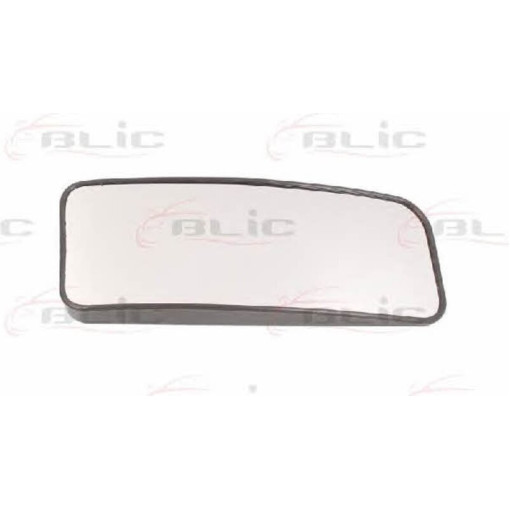 Скло дзеркала зовнішнього Лів (нижн; опукле, обігрів, хром, кругле кріплення) MERCEDES SPRINTER; VW