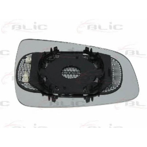 Скло дзеркала зовнішнього Лів (опукле, обігрів) DACIA LOGAN, SANDERO 06.08-01.13 Скло зовнішнього дз