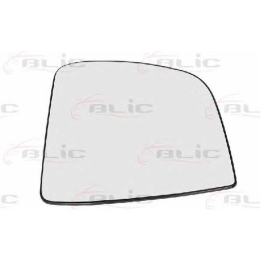 Скло дзеркала зовнішнього Лів (опукле, обігрів) FIAT DOBLO; OPEL COMBO 02.10-06.18 Скло зовнішнього