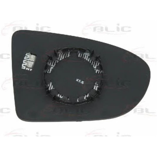 Скло дзеркала зовнішнього Лів (опукле, обігрів) NISSAN QASHQAI 02.07-04.10 Скло зовнішнього дзеркала