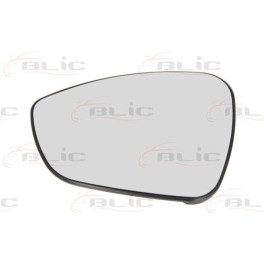 Скло дзеркала зовнішнього Лів (опукле, обігрів, хром) CITROEN C4, DS4 11.09-11.15 Скло зовнішнього д