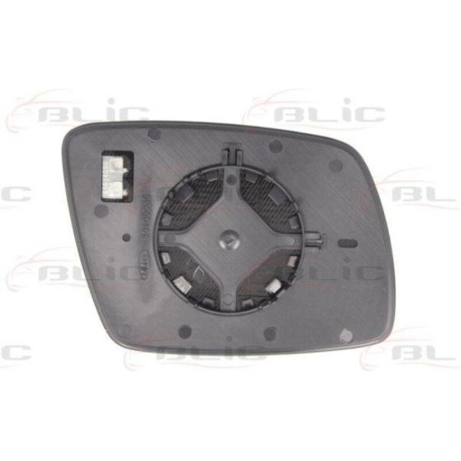 Скло дзеркала зовнішнього Лів (опукле, обігрів, хром) DODGE JOURNEY; FIAT FREEMONT 06.08- Скло зовні