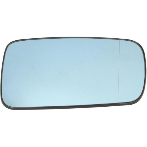 Скло дзеркала зовнішнього Прав (асферичне, обігрів, блакитне) BMW 3, 7 02.98-12.09 Скло зовнішнього