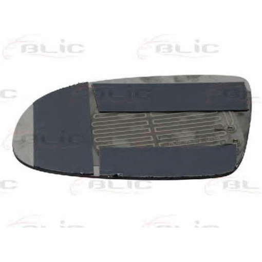 Скло дзеркала зовнішнього Прав (опукле, обігрів) OPEL OMEGA 03.94-07.03 Скло зовнішнього дзеркала