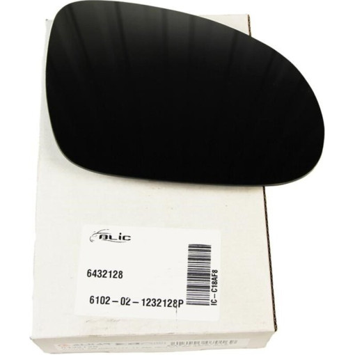 Скло дзеркала зовнішнього Прав (опукле, обігрів) SEAT ALHAMBRA; SKODA SUPERB; VW EOS, GOLF, JETTA, P