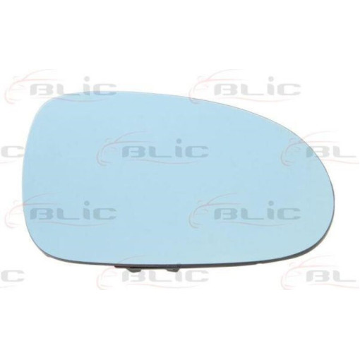 Стекло зеркала (сфера,с подогревом, блакитне) SEAT ALHAMBRA; SKODA SUPERB; VW GOLF, PAS