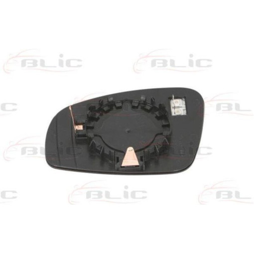 Стекло зеркала (сфера,с подогревом, хром) SKODA FABIA II, ROOMSTER, ROOMSTER PRAKTIK 07