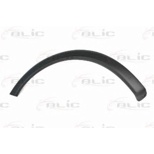 Молдинг крила переднього лівого (чорн, модель без накладки порога) OPEL COMBO, CORSA 09.00-10.1