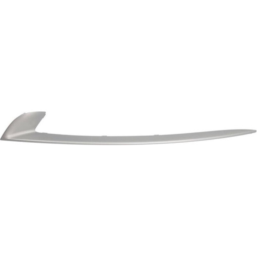 Накладка/молдинг решітки бампера передн Лів (пластик, срібн) BMW 5 06.13-02.17 Елементи бампера