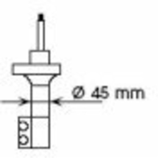 Амортизатор задний левый NISSAN 100 NX, SUNNY III 1.4/1.6/2.0D 03.90-05.95