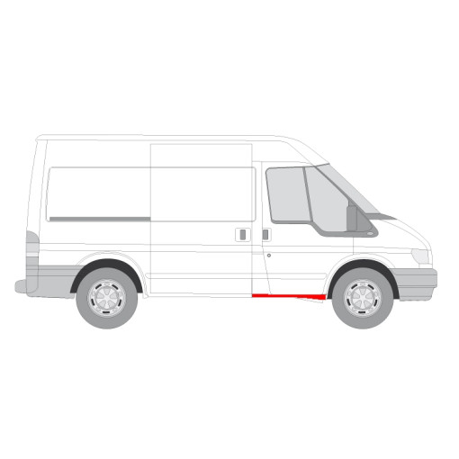 Поріг Перед Прав FORD TRANSIT 01.00-08.13 Поріг / ремкомплект порогу