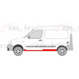 Поріг розсувних дверей Лів (без розсувних дверей) RENAULT KANGOO 08.98-04.03 Поріг / ремкомплект пор