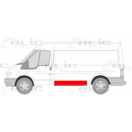 Ремкомплект бічної панелі кузова Лів (модель середня/довга, нижня частина, висота 35см) FORD TRANSIT