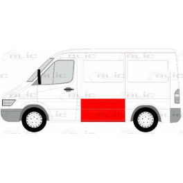 Ремкомплект бічної панелі кузова Лів (нижня частина, висота 118см) MERCEDES SPRINTER; VW LT 01.95-07