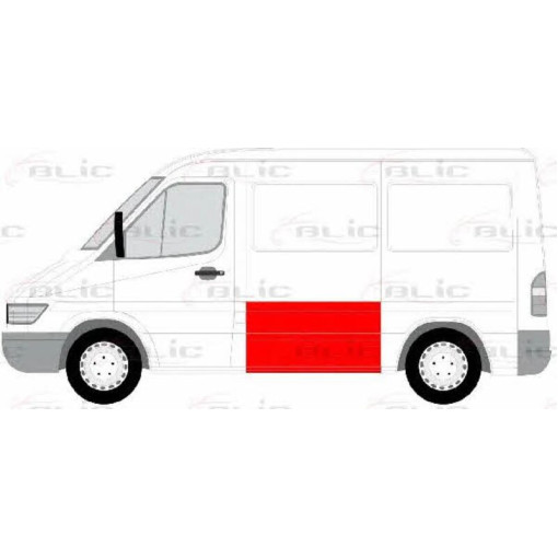 Ремкомплект бічної панелі кузова Лів (нижня частина, висота 118см) MERCEDES SPRINTER; VW LT 01.95-07