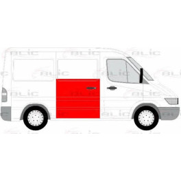 Ремвставка двери задн (обшивка, висок; розсувні двері) MERCEDES SPRINTER; VW LT 01.95-07.06 Ре