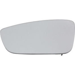 Скло дзеркала зовнішнього Лів (опукле, хром) SEAT TOLEDO; SKODA FABIA, RAPID; VW JETTA 04.10- Скло з