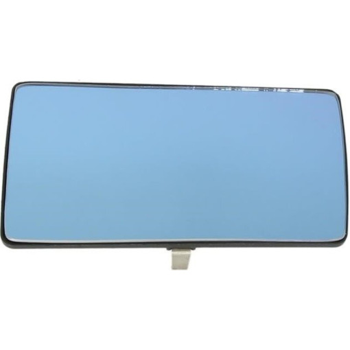 Скло дзеркала зовнішнього Лів (плоске, обігрів, блакитне) MERCEDES 190, E, W124 10.82-03.98 Скло зов