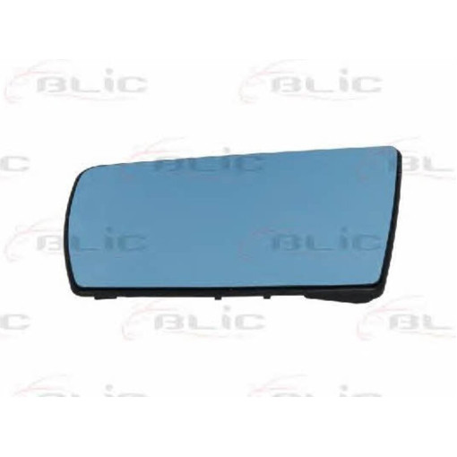 Скло дзеркала зовнішнього Лів (плоске, обігрів, блакитне) MERCEDES C, E, S 02.91-03.03 Скло зовнішнь