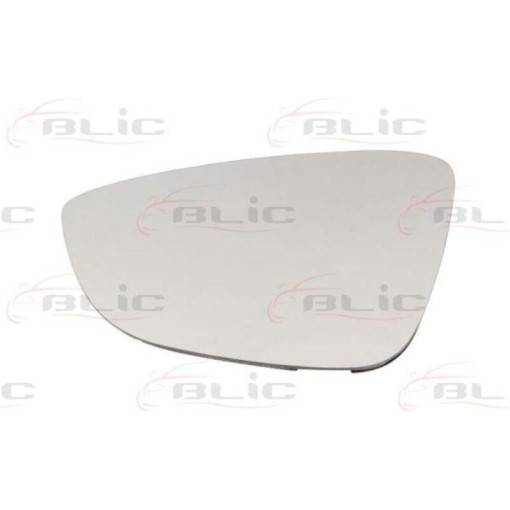 Скло дзеркала зовнішнього Лів (плоске, обігрів, хром) VW BEETLE, EOS, JETTA, PASSAT, SCIROCCO 03.06-