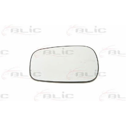 Скло дзеркала зовнішнього Лів/Прав (асферичне) NISSAN KUBISTAR; RENAULT KANGOO 08.98-10.09 Скло зовн