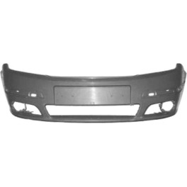 Бампер передний з отвором для галогенних фар, з отворами для накладок/молдингів, під фарбування SKO