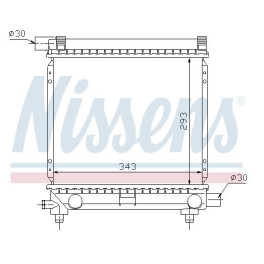 Радіатор, охолодження двигуна (МКПП) MERCEDES 124 (C124), 124 T-MODEL (S124), 124 (W124), 190 (W201) 1.8/2.0/2.3 10.82-08.93
