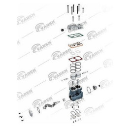 Копрессор воздушный c шестерней LP4851 RENAULT KERAX/MAGNUM/MIDLUM/PREMIUM 2 DXI11-DXI7