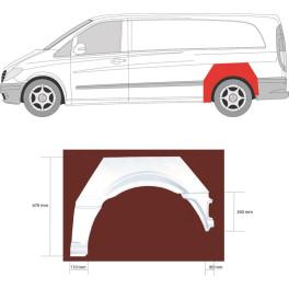 Арка колесная задняя правая MB VITO W639 03-