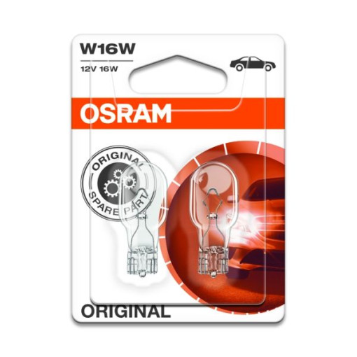 Лампа автомобильная W16W (10 шт., 12 В, 16 Вт, тип гнезда: W2,1X9,5D) OSRAM