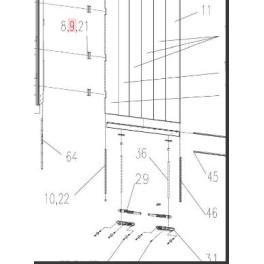 Болт завес ворот М12*1.75 *130 SCHMITZ