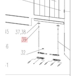 Пластина ворот верхяя нижняя SCHMITZ (100*30*8 центра 70 д18 )
