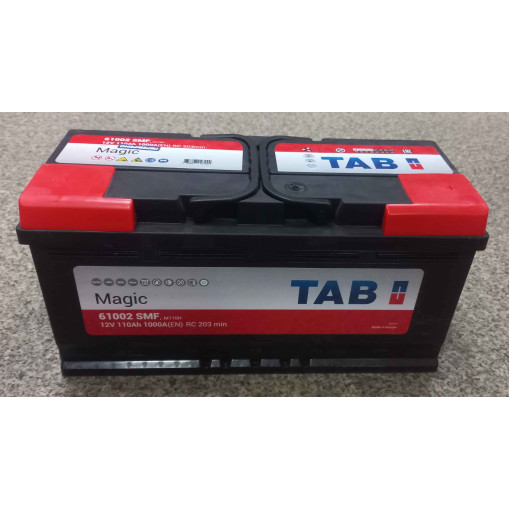 Аккумулятор TAB POLAR, R"+" 110Ah, En1000 (394 x 175 x 190) правий "+", днищева планка:b13