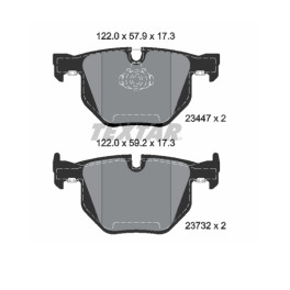 Комплект тормозных колодок задний BMW X5 (E70), X5 (F15, F85), X6 (E71, E72), X6 (F16, F86) 2.0-3.0D 10.06-07.19