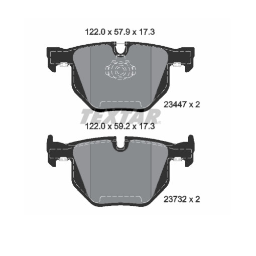 Колодки галімівні комплект  задні BMW X5 (E70), X5 (F15, F85), X6 (E71, E72), X6 (F16, F86) 2.0-3.0D 10.06-07.19