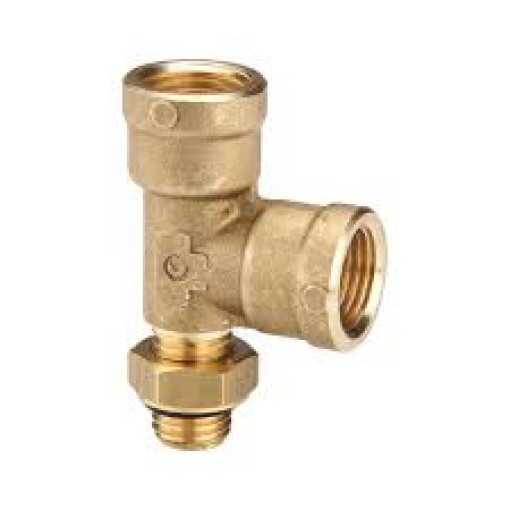 Фітинг трійник вертикальний M22x1,5 різьба зовнішня (2XM22X1).5MM різьба внутрішня)