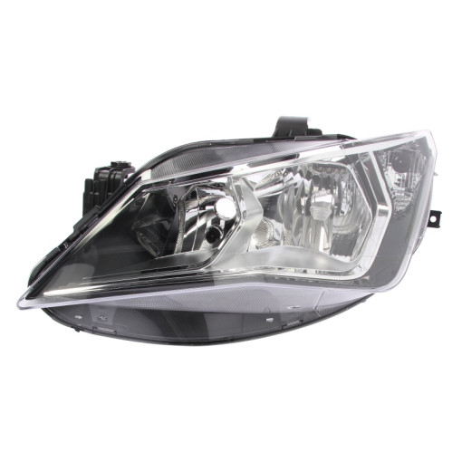 Фара передня ліва SEAT IBIZA IV 6P (H7/H7, електрична, без мотора, колір картриджа: хром) 03.12-06.17