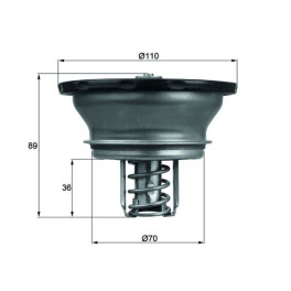Термостат системы охлаждения VOLVO/RVI VOL20463750 RVI7421237213 FM12/16 D9A/D13AD16C DT6.30301 FE39860