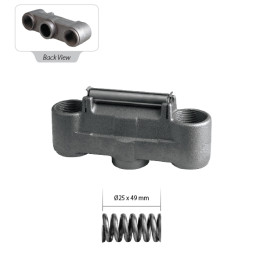 Корпус ввертышей суппорта BPW, SAF, DAF, MB, Iveco KNORR SB6/SB7