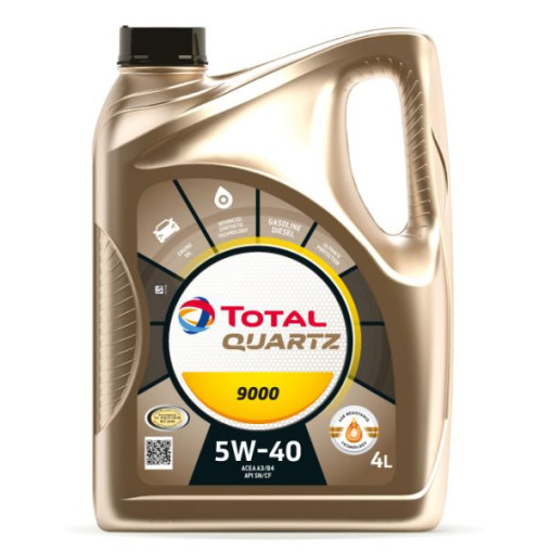Масло моторное TOTAL QUARTZ 5W40 API CF; SM; ACEA A3; B4; BMW LL-01; MB 229.3; PORSCHE A40; VW 502.00; VW 505.00