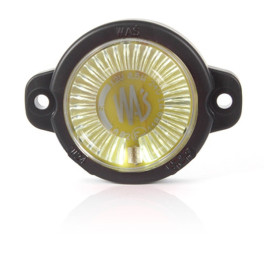 Габаритный фонарь круглый белый LED 12V-24V