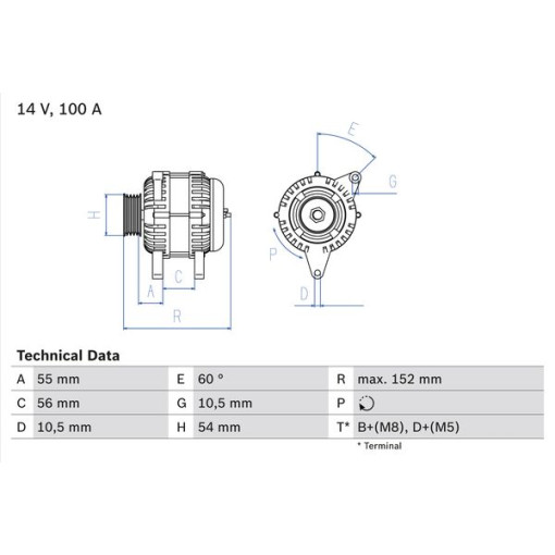 Генератор OPEL ASTRA CLASSIC, ASTRA G, ASTRA H, ASTRA H GTC, CORSA C 1.0-1.4LPG 02.98-