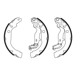 Колодки гальмівні задні DACIA DUSTER, DUSTER/SUV 1.2-1.6 06.10-