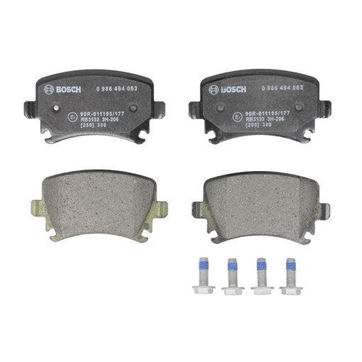 Колодки гальмівні задні AUDI A3, A4 B7, A6 ALLROAD C6, A6 C6, TT; SEAT ALTEA, ALTEA XL, EXEO, EXEO ST, LEON, TOLEDO III; SKODA OCTAVIA II