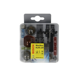 Комплект лампочек 12В Maxibox (H1/H7; C5W/P21/5W/P21W/PY21W/R5W/T4W/W5W - предохранитель: 10; 15; 20A)
