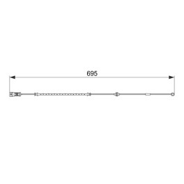 Датчик зносу колодок пер OPEL SIGNUM, VECTRA C, VECTRA C GTS 1.6-3.2 04.02-01.09
