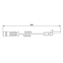 Датчик зносу колодок пер Mercedes G (W461), G (W463), SPRINTER 2-T (B901, B902), SPRINTER 3-T (B903), SPRINTER 4-T (B904), V (6