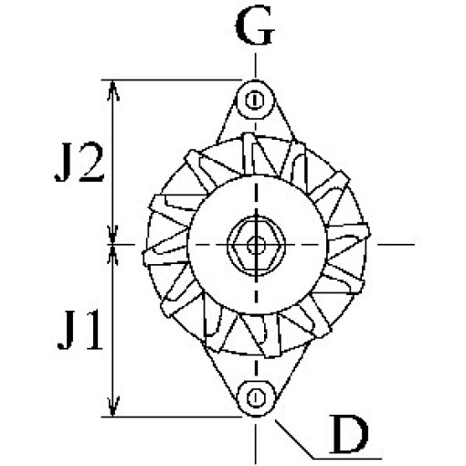 Генератор (14В, 75А) MITSUBISHI L200, L400, PAJERO II, PAJERO SPORT I 4D56(8V)/4D56-T/4D56-TD 12.90-¶