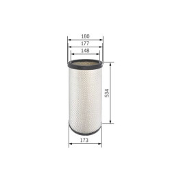Воздушный фильтр RVI ARES, ILIADE, KERAX, PREMIUM, PREMIUM 2; Volvo FE, FE II D7E240-MIDR06.23.56B/41 04.96-