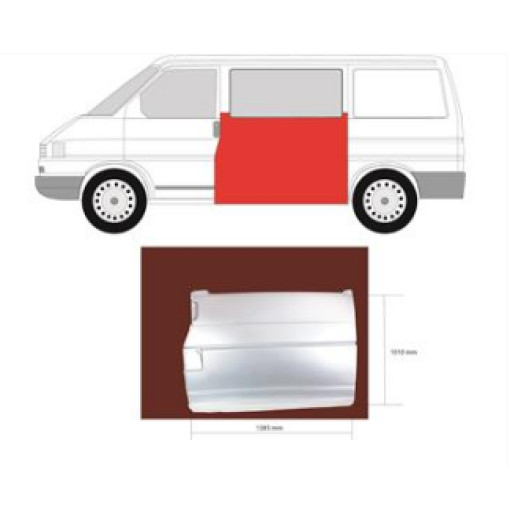 Панель боковини ліва VW TRANSPORTER T4 Автобус (70B, 70C, 7DB, 7DK, 70J, 70K, 7DC, 7 [09/90-08/04]